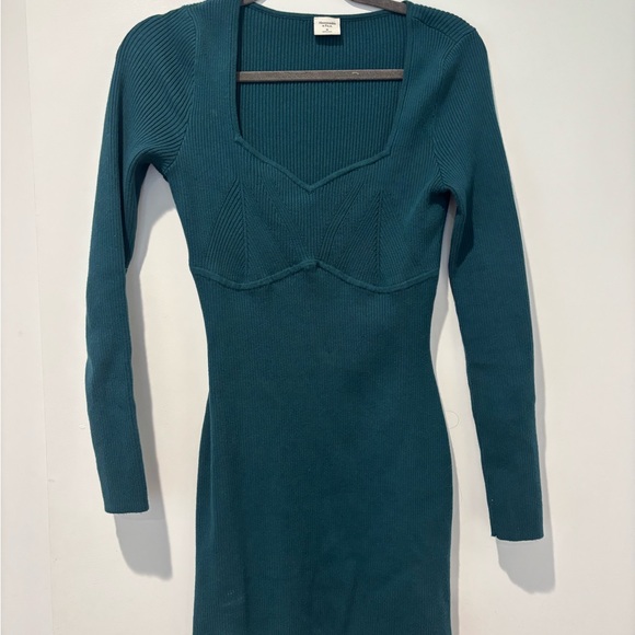 Abercrombie & Fitch Teal Ribbed Sweater - Picture 2 of 6